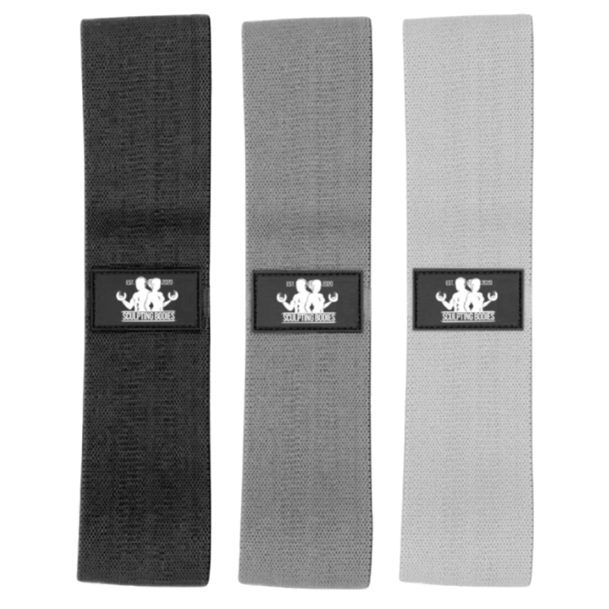 Gray Fabric Resistance Band Set